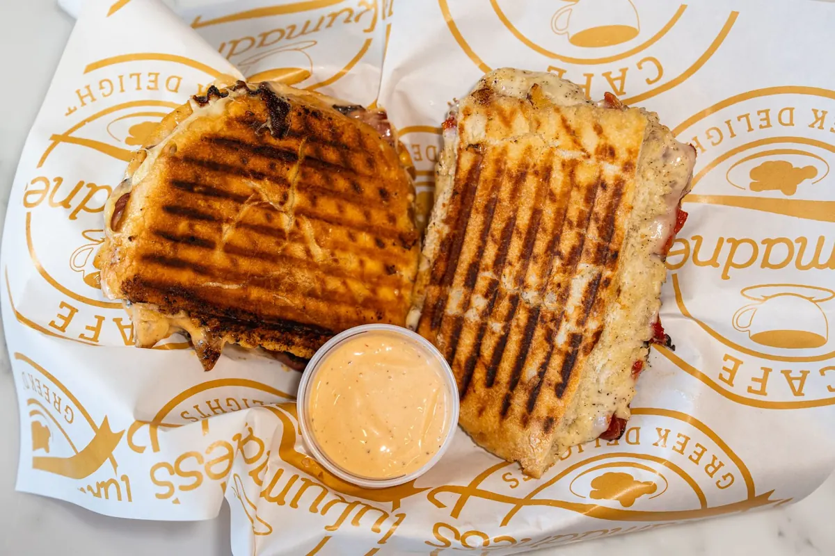 Pastrami Panini Sandwich